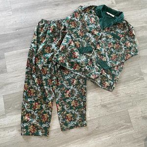 Victoria’s Secret Vintage Satin Silky Polyester Matching Pajama Set Medium